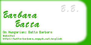 barbara batta business card